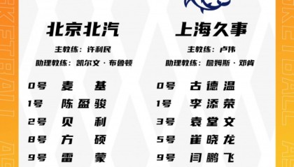 博鱼体育app下载-京沪大战大名单：周琦陈盈骏王哲林张镇麟领衔 麦基古德温在列